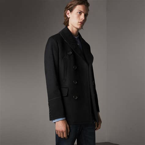 burberry pea coat|burberry wool cashmere pea coat.